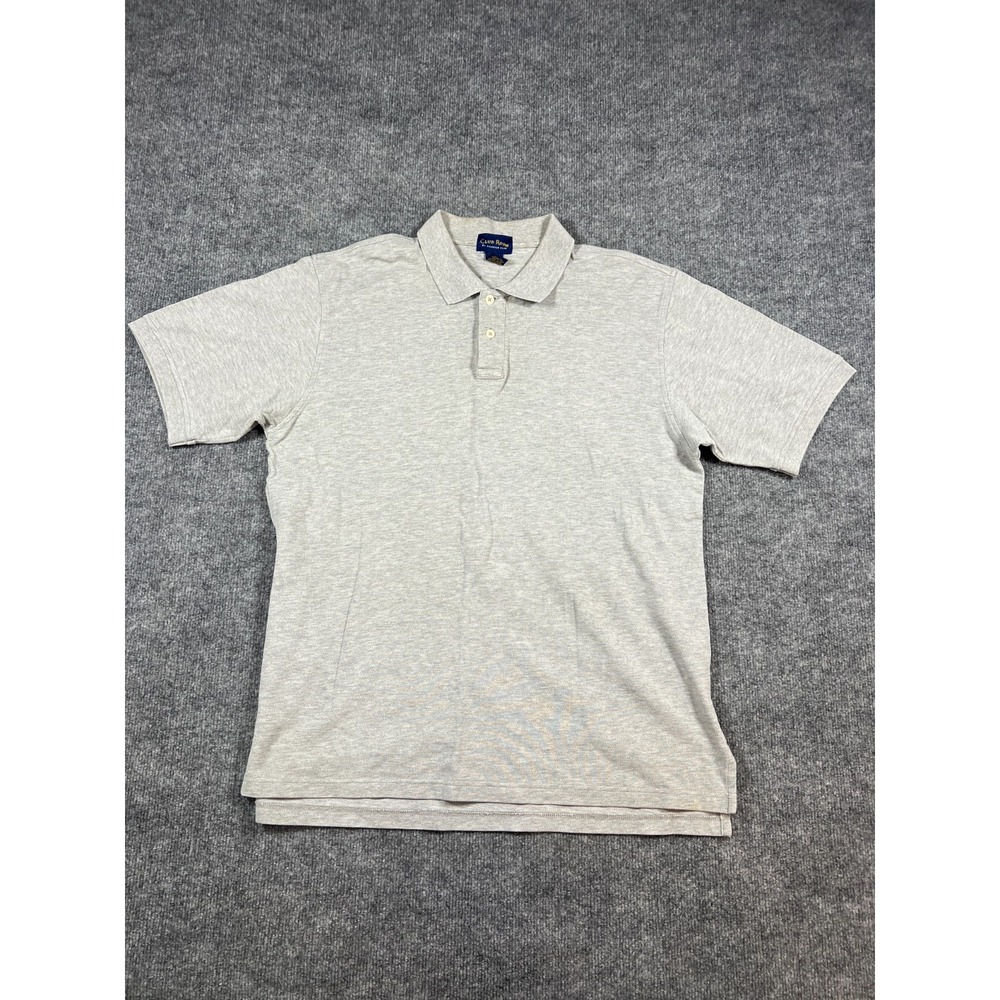 Club Room By Charter Club Polo Shirt Mens Large Gray Cotton Golf Performance